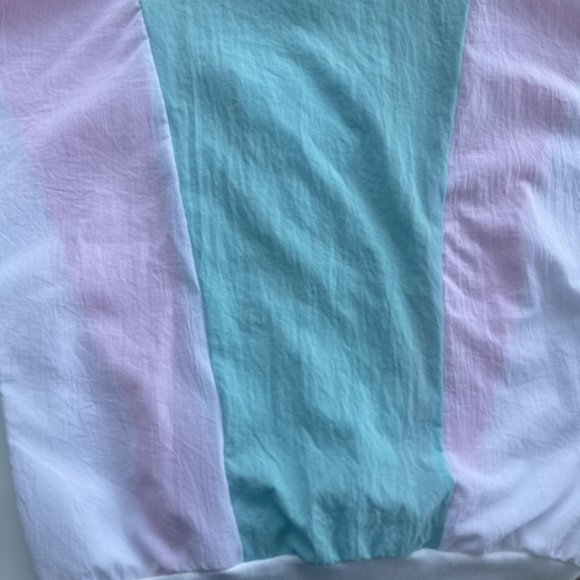 VINTAGE TEDDI SPORT WOMEN'S TOP SIZE M  BLUE, WHITE, PINK AND YELLOW - Picture 4 of 5
